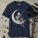 Smoking Skeleton On The Moon T-Shirt