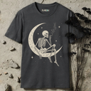 Smoking Skeleton On The Moon T-Shirt