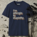 i'm allergic to stupidity retro T-Shirt
