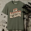 i'd rather be alone retro T-Shirt
