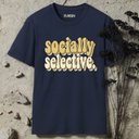 socially selective retro T-Shirt