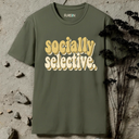 socially selective retro T-Shirt