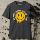 not happy. not sad. just don't care smiley  T-Shirt