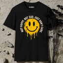 not happy. not sad. just don't care smiley  T-Shirt