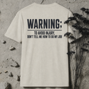 Warning BACKPRINT T-Shirt