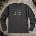 no trick. no treat. no people. Halloween Long Sleeve Tee