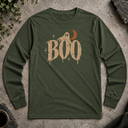 Boo Halloween Long Sleeve Tee