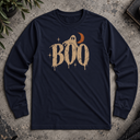 Boo Halloween Long Sleeve Tee