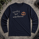 Spooky but unbothered. Halloween Long Sleeve Tee