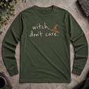 Witch don't care Halloween Long Sleeve Tee