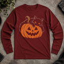 Halloween Cat Long Sleeve Tee