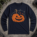 Halloween Cat Long Sleeve Tee