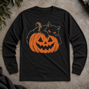 Halloween Cat Long Sleeve Tee