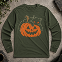 Halloween Cat Long Sleeve Tee
