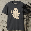 Ghost Middle Finger Halloween T-Shirt