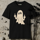 Ghost Middle Finger Halloween T-Shirt