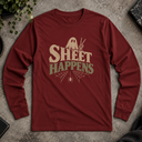 Sheet Happens Halloween Long Sleeve Tee