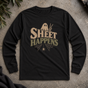 Sheet Happens Halloween Long Sleeve Tee