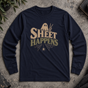 Sheet Happens Halloween Long Sleeve Tee