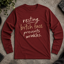 resting bitch face. Long Sleeve Tee