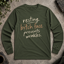 resting bitch face. Long Sleeve Tee