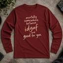 mentally somewhere Long Sleeve Tee