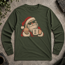 Santa Middle Finger  Long Sleeve Tee