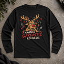 Santa's sarcastic reindeer Long Sleeve Tee