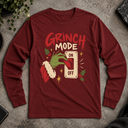 Grinch mode on Long Sleeve Tee