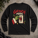 Grinch mode on Long Sleeve Tee