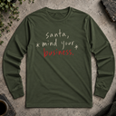 santa, mind your business. Long Sleeve Tee