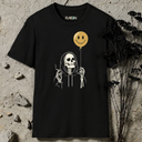 Skeleton With Cigarette and Baloon T-Shirt