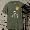 Skeleton With Cigarette and Baloon T-Shirt